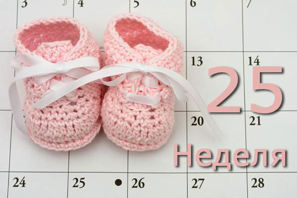 25 неделя беременности: какой месяц, симптомы